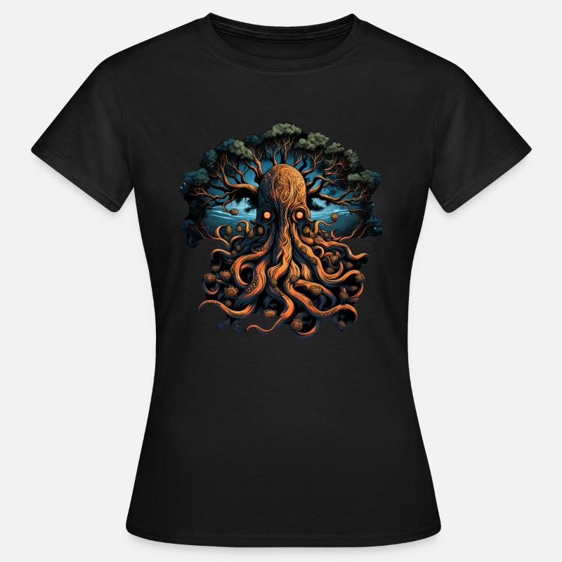 Octopus Tree 3 - Women's T-Shirt - black