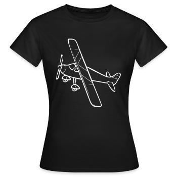 Modèle d’avion télécommandé - T-shirt Femme - noir - Devant - AI Model Female 172 dark (172cm)