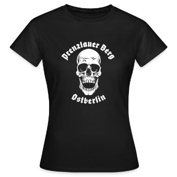 PRENZLAUER BERG OSTBERLIN - Frauen T-Shirt - Schwarz - Vorne - AI Model Female 172 dark (172cm)
