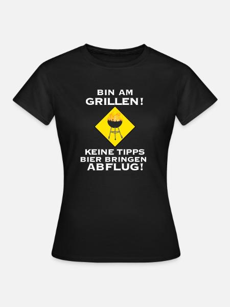 Grillmeister - Frauen T-Shirt - Schwarz