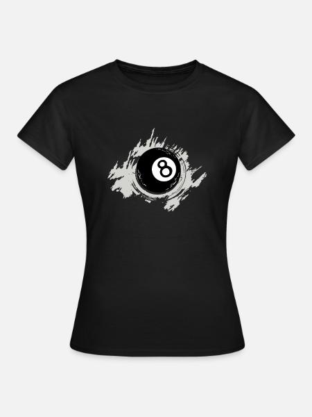 Billard - Frauen T-Shirt - Schwarz