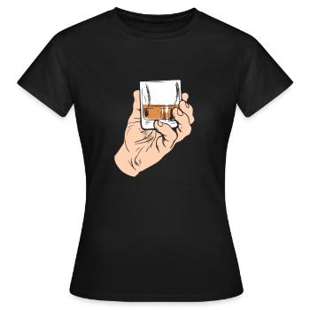 whisky - T-shirt Femme - noir - Devant - AI Model Female 172 dark (172cm)