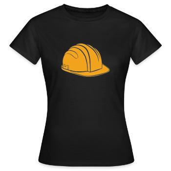 Construction site construction worker construction - Women's T-Shirt - black - Front - AI Model Female 172 dark (172cm)