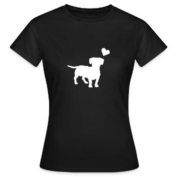 canine - Women's T-Shirt - black - Front - AI Model Female 172 dark (172cm)