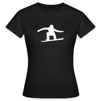 hiver - T-shirt Femme - noir - Devant - AI Model Female 172 dark (172cm)