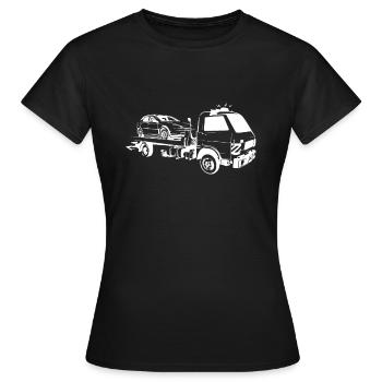 service de dépannage - T-shirt Femme - noir - Devant - AI Model Female 172 dark (172cm)
