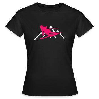 hiver - T-shirt Femme - noir - Devant - AI Model Female 172 dark (172cm)