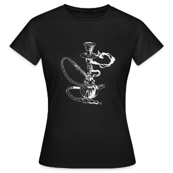 Shisha - T-shirt Femme - noir - Devant - AI Model Female 172 dark (172cm)