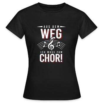 Kirche Chorsänger Chor Chorsängerin Geschenk - Frauen T-Shirt - Schwarz - Vorne - AI Model Female 172 dark (172cm)