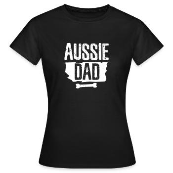 Haustier Gassi Hunderasse Hunde Australian Aussie - Frauen T-Shirt - Schwarz - Vorne - AI Model Female 172 dark (172cm)