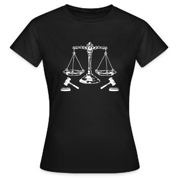 Anwalt - Frauen T-Shirt - Schwarz - Vorne - AI Model Female 172 dark (172cm)