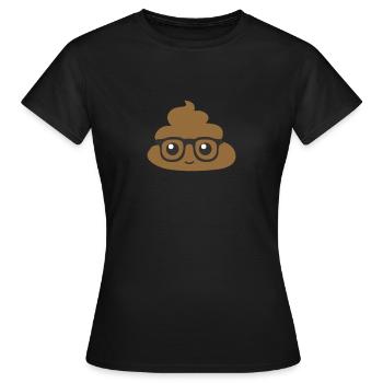 Nerd - Women's T-Shirt - black - Front - AI Model Female 172 dark (172cm)