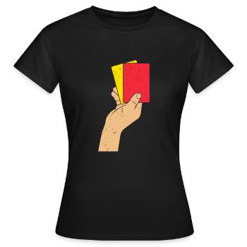 referee - Women's T-Shirt - black - Front - AI Model Female 172 dark (172cm)