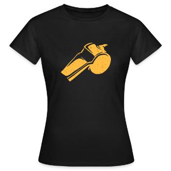 referee - Women's T-Shirt - black - Front - AI Model Female 172 dark (172cm)