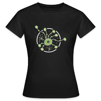 Biologe - Frauen T-Shirt - Schwarz - Vorne - AI Model Female 172 dark (172cm)