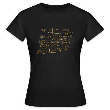 mathematician - Women's T-Shirt - black - Front - AI Model Female 172 dark (172cm)