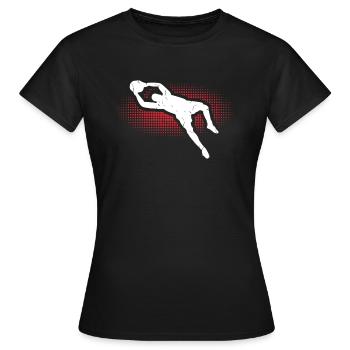 gardien de but - T-shirt Femme - noir - Devant - AI Model Female 172 dark (172cm)