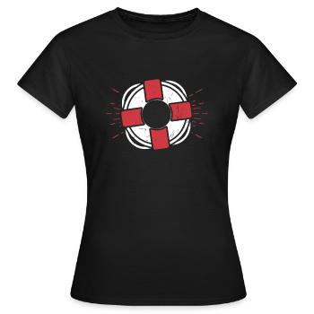 Rettungsschwimmer - Frauen T-Shirt - Schwarz - Vorne - AI Model Female 172 dark (172cm)