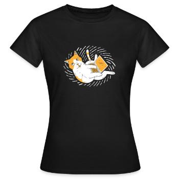 computer - Women's T-Shirt - black - Front - AI Model Female 172 dark (172cm)