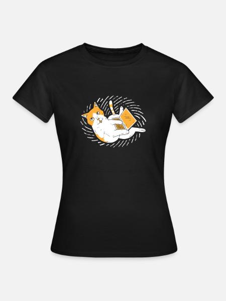 Computer - Frauen T-Shirt - Schwarz