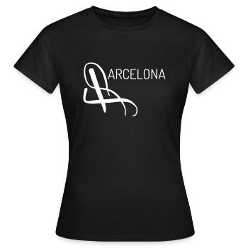 Casual Barcelona T-shirt - Women's T-Shirt - black - Front - AI Model Female 172 dark (172cm)