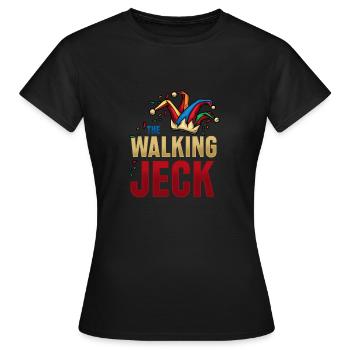 Le costume de t-shirt Carnaval Jeck qui marche Mardi Gras - T-shirt Femme - noir - Devant - AI Model Female 172 dark (172cm)