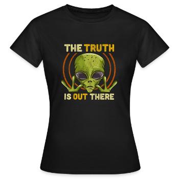 The Truth Is Out There Martian Alien Gift - Frauen T-Shirt - Schwarz - Vorne - AI Model Female 172 dark (172cm)