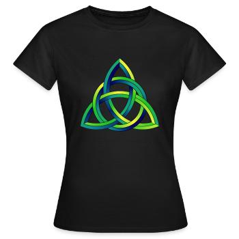 Noeud Celtique Noeud Celtique - T-shirt Femme - noir - Devant - AI Model Female 172 dark (172cm)