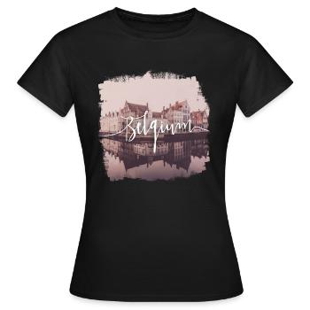 Belgium - Women's T-Shirt - black - Front - AI Model Female 172 dark (172cm)