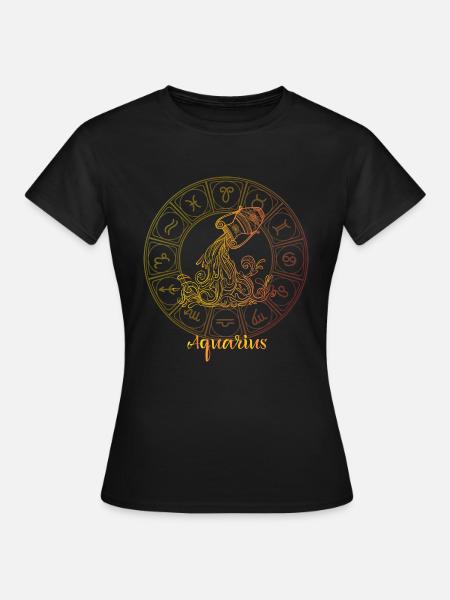 Wassermann Sternzeichen - Frauen T-Shirt - Schwarz