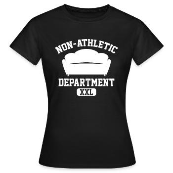 Nicht-sportliche Abteilung - Frauen T-Shirt - Schwarz - Vorne - AI Model Female 172 dark (172cm)