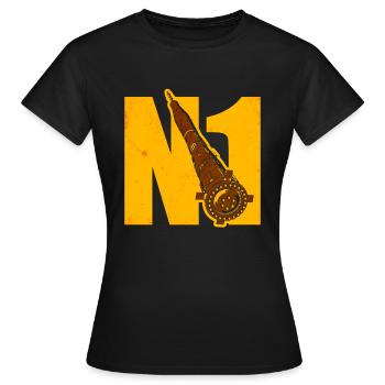 N1 Missile Soviet Union - Women's T-Shirt - black - Front - AI Model Female 172 dark (172cm)