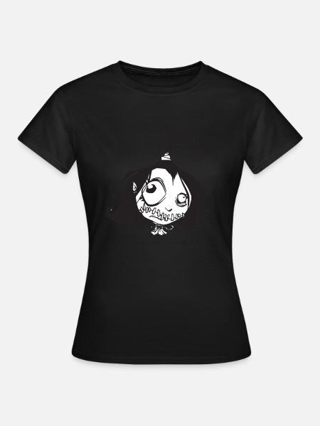 Voodoo reduzierter Kopf - Frauen T-Shirt - Schwarz
