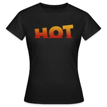 Hot - Women's T-Shirt - black - Front - AI Model Female 172 dark (172cm)