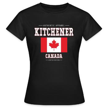 Kitchener - Women's T-Shirt - black - Front - AI Model Female 172 dark (172cm)