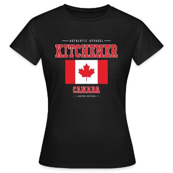 Kitchener - Women's T-Shirt - black - Front - AI Model Female 172 dark (172cm)