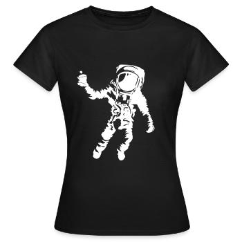 Graffiti Astronaut - Frauen T-Shirt - Schwarz - Vorne - AI Model Female 172 dark (172cm)