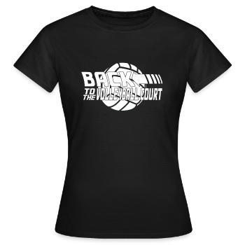 Joueurs de volley-ball de volley-ball - T-shirt Femme - noir - Devant - AI Model Female 172 dark (172cm)