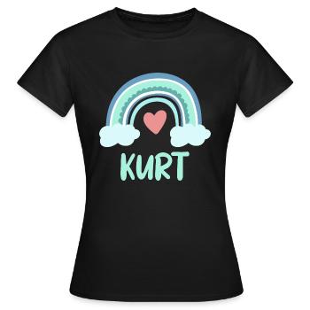 Kurt Nom Rainbow Baby - T-shirt Femme - noir - Devant - AI Model Female 172 dark (172cm)
