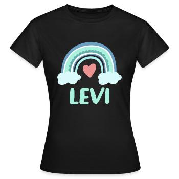 Levi Nom Rainbow Baby - T-shirt Femme - noir - Devant - AI Model Female 172 dark (172cm)