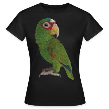 Der Blässstirnpapagei - Frauen T-Shirt - Schwarz - Vorne - AI Model Female 172 dark (172cm)