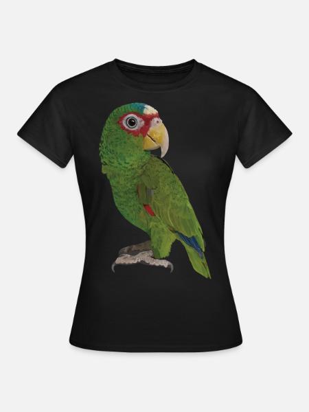 Der Blässstirnpapagei - Frauen T-Shirt - Schwarz