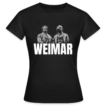 Weimar - Frauen T-Shirt - Schwarz - Vorne - AI Model Female 172 dark (172cm)