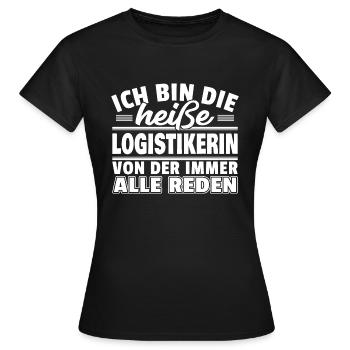 Heiße Logistikerin - Frauen T-Shirt - Schwarz - Vorne - AI Model Female 172 dark (172cm)
