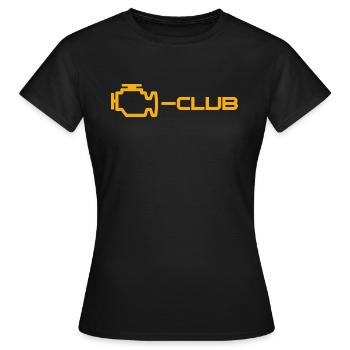 Engine Indicator Light - Club - Women's T-Shirt - black - Front - AI Model Female 172 dark (172cm)