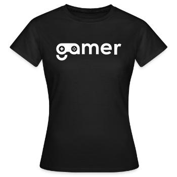 Gamer - Women's T-Shirt - black - Front - AI Model Female 172 dark (172cm)
