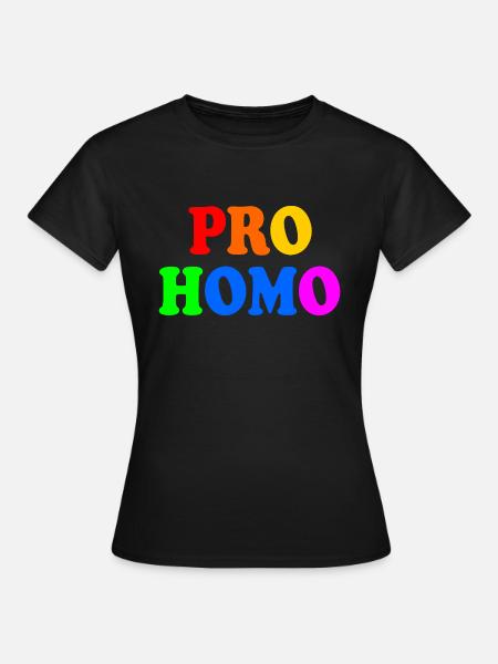 Pro homo - Frauen T-Shirt - Schwarz