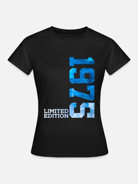 51. GEBURTSTAG LIMITED EDITION 1975 - Frauen T-Shirt - Schwarz
