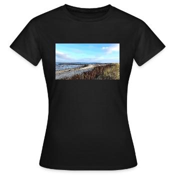 Mer du Nord - T-shirt Femme - noir - Devant - AI Model Female 172 dark (172cm)