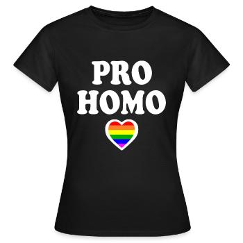 Pro homo - T-shirt Femme - noir - Devant - AI Model Female 172 dark (172cm)